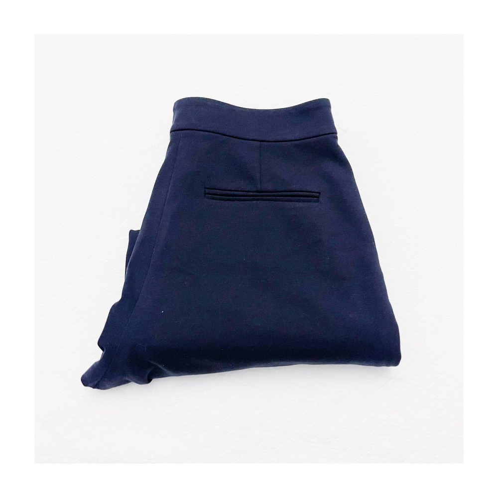 MM Lafleur Navy Trouser Pants Front Pockets SZ10